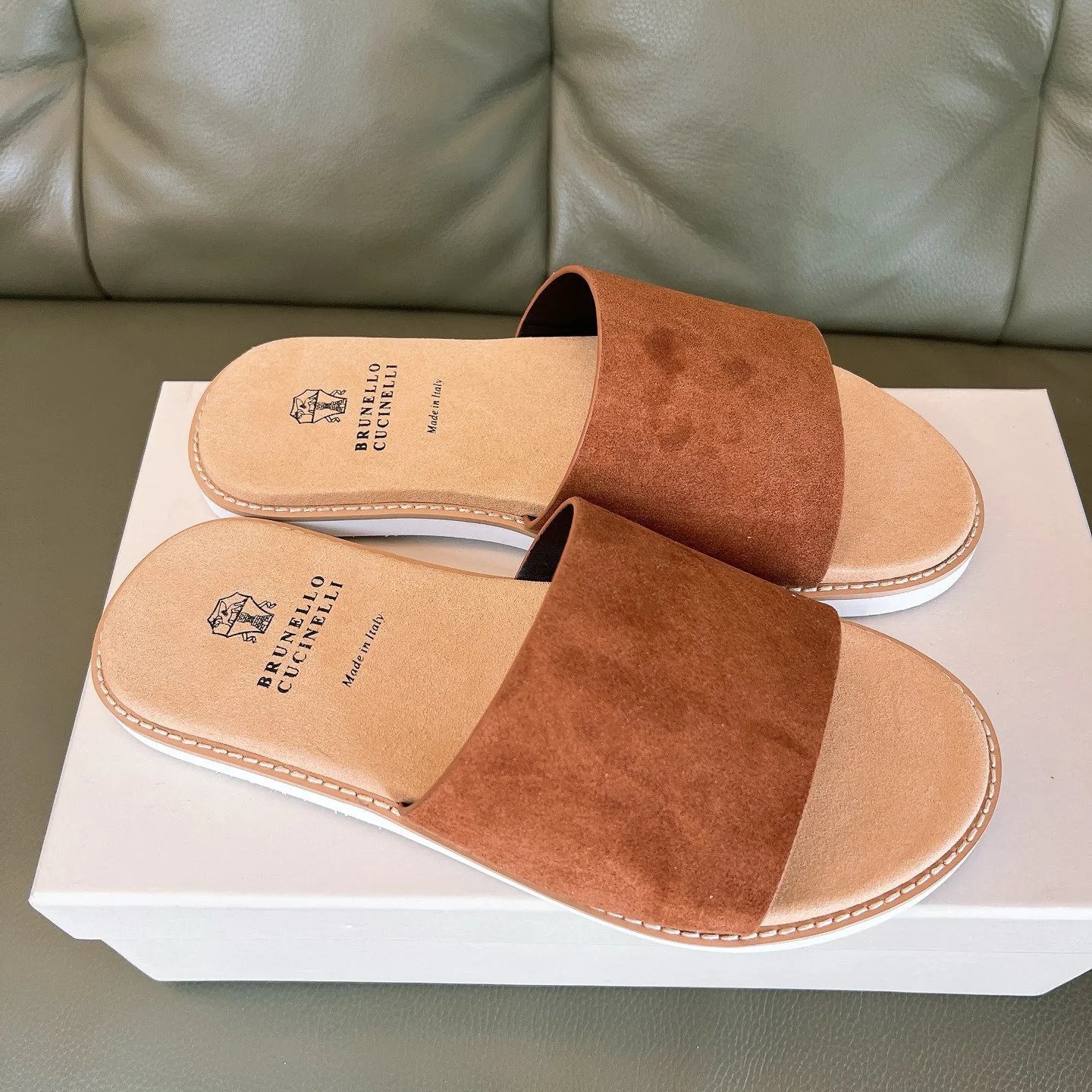 Шлепанцы Мужские Brunello Cucinelli 5089157