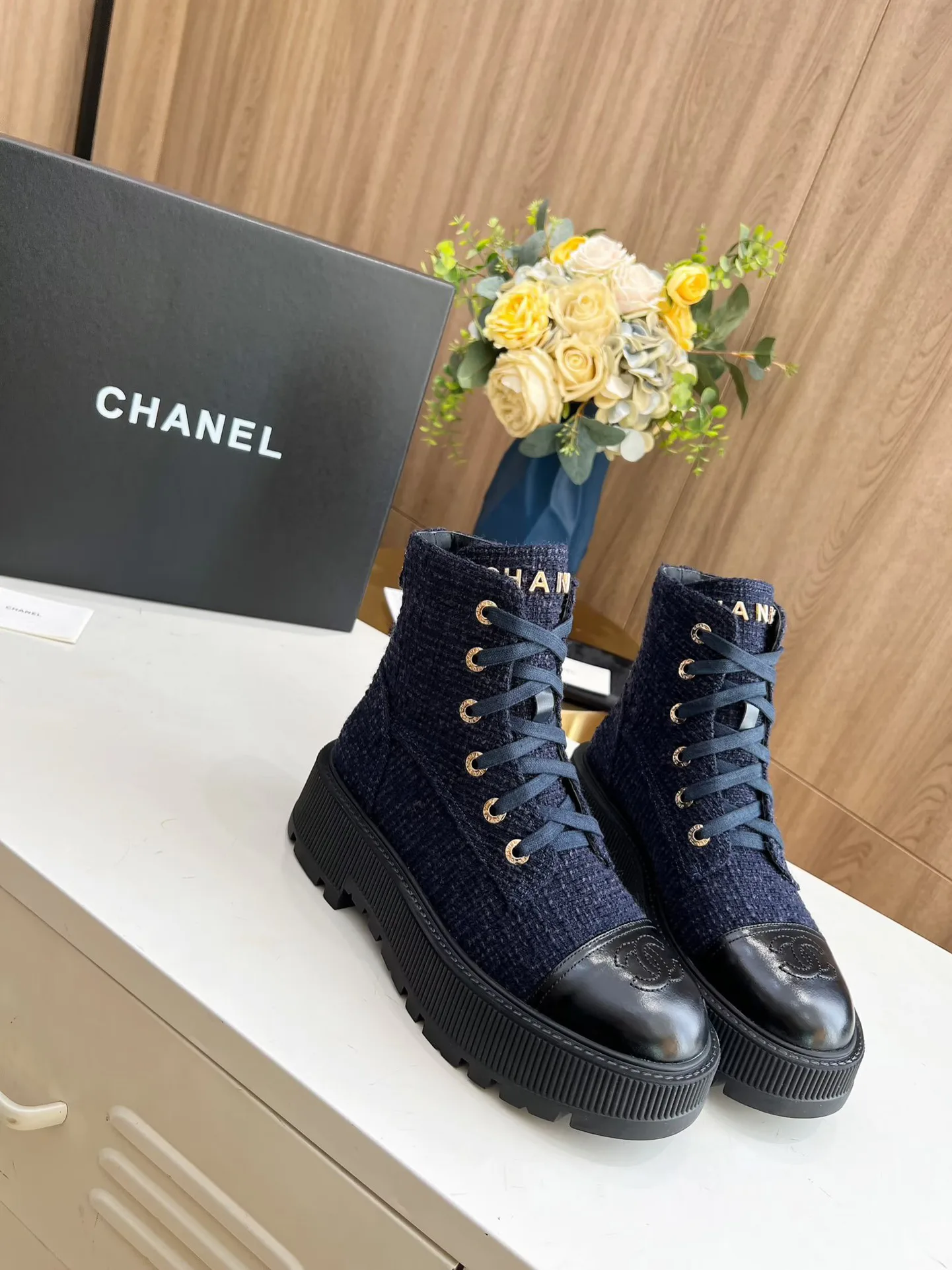 Ботинки Женские Chanel 1275064