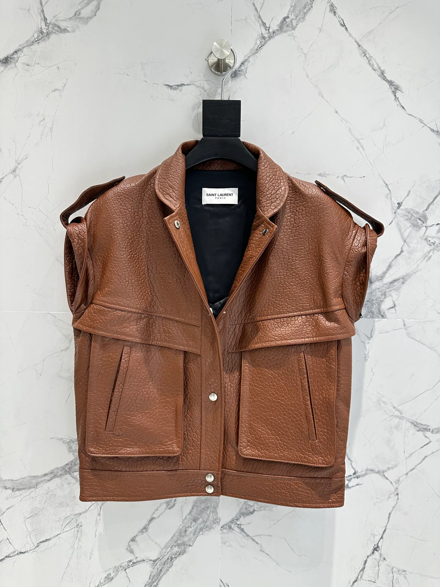 Кожаные Куртки И Дублёнки Женские Saint Laurent 11598151