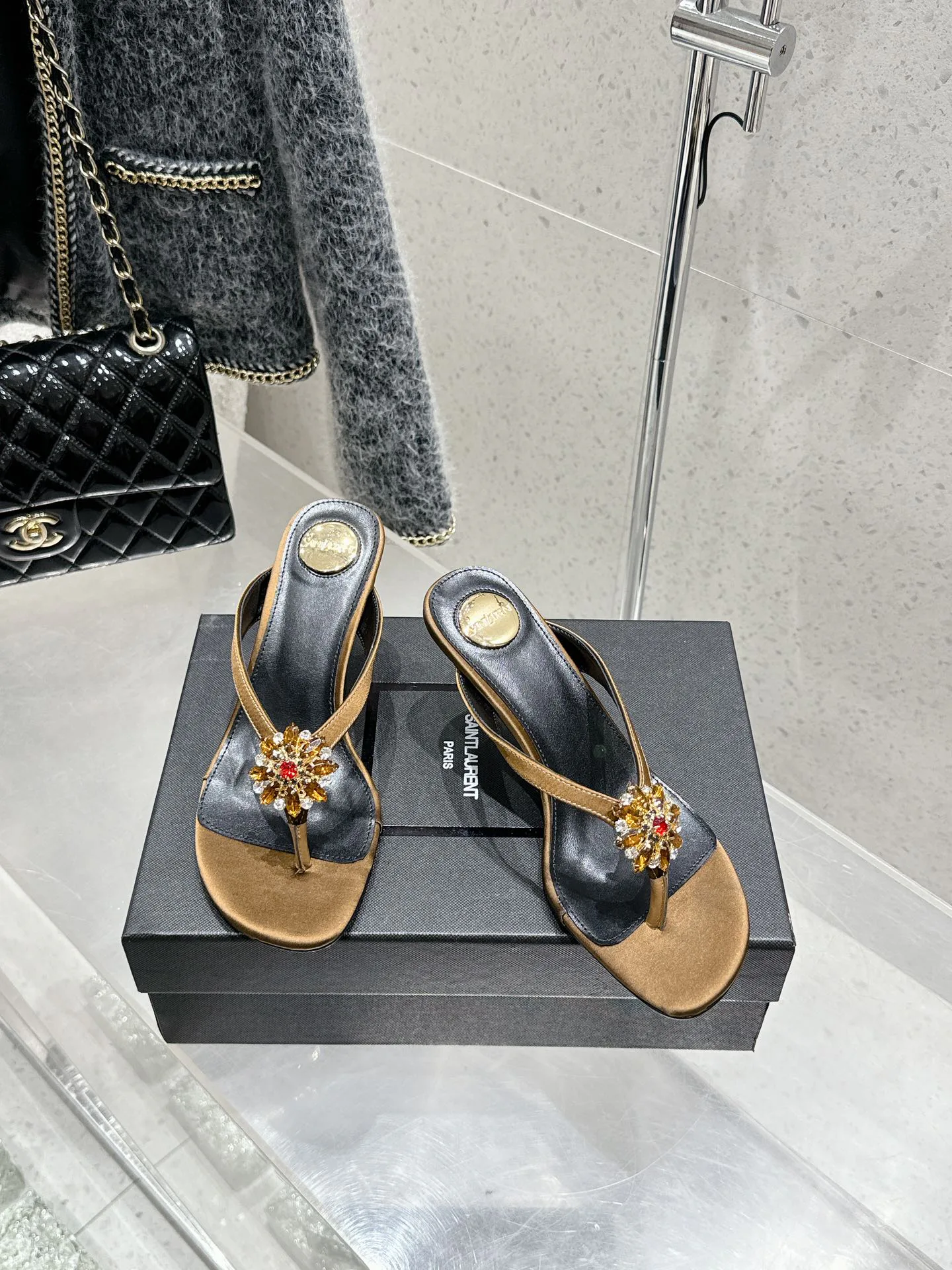 Босоножки Женские Saint Laurent 1857150