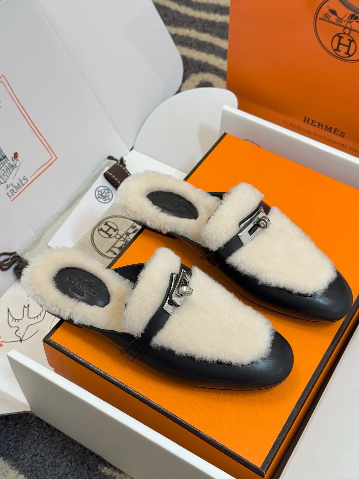 Тапочки Мужские Hermes 60684