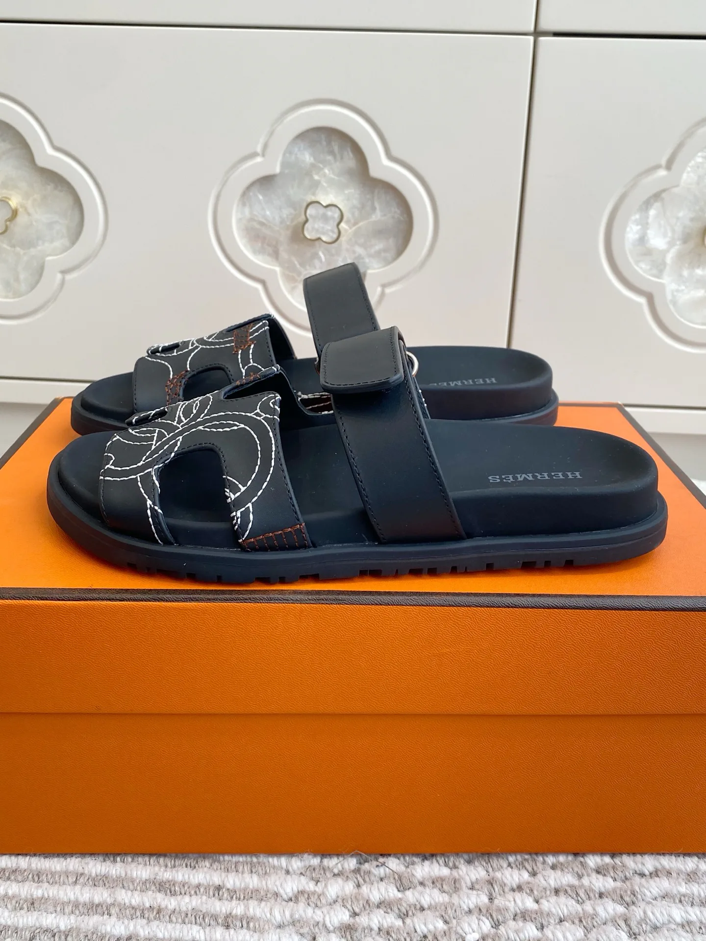 Шлепанцы Женские Hermes 1384869