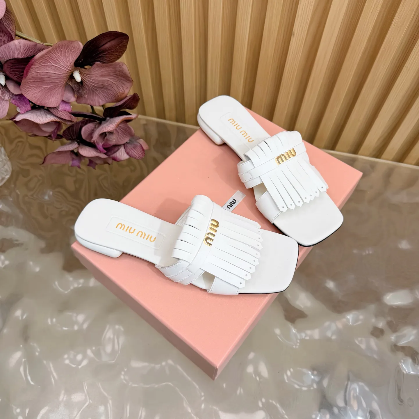 Шлепанцы Женские Miu Miu 9597375