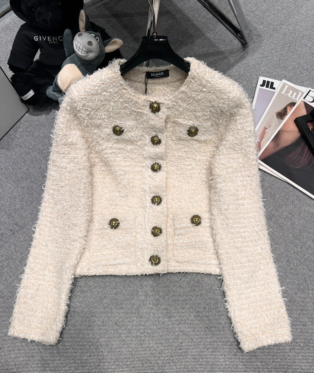 Пальто Женские Balmain 9976357