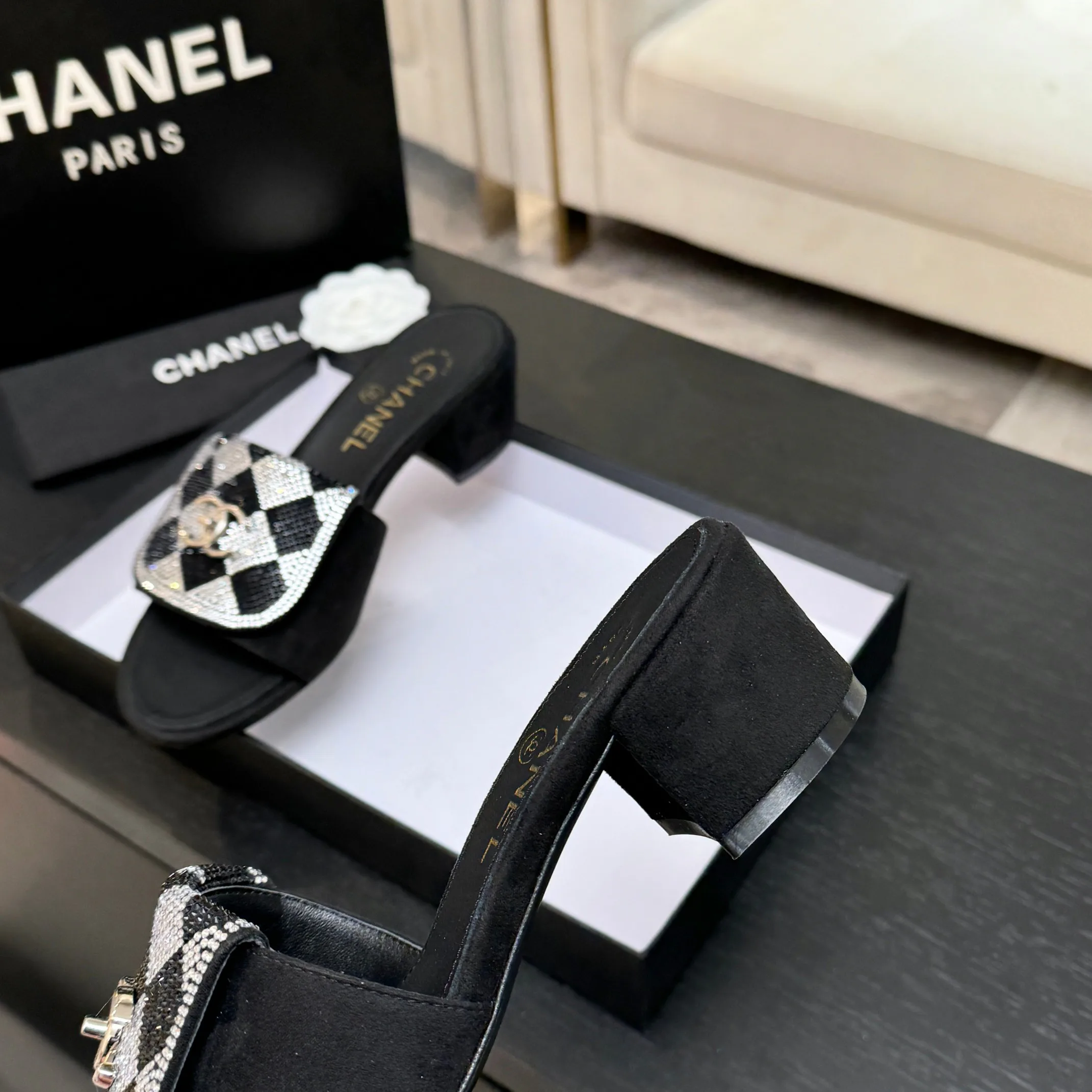 Шлепанцы Женские Chanel 1468221
