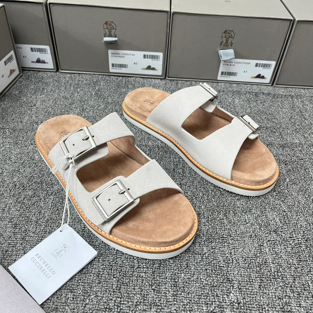 Шлепанцы Мужские Brunello Cucinelli 14693284