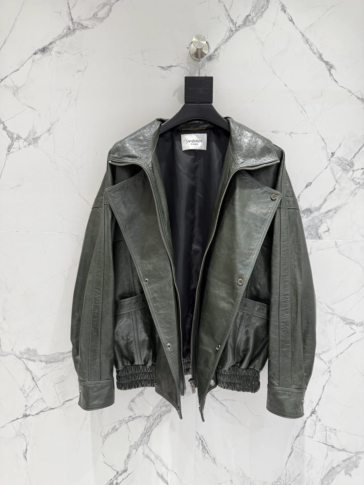 Кожаные Куртки И Дублёнки Женские Saint Laurent 11700580