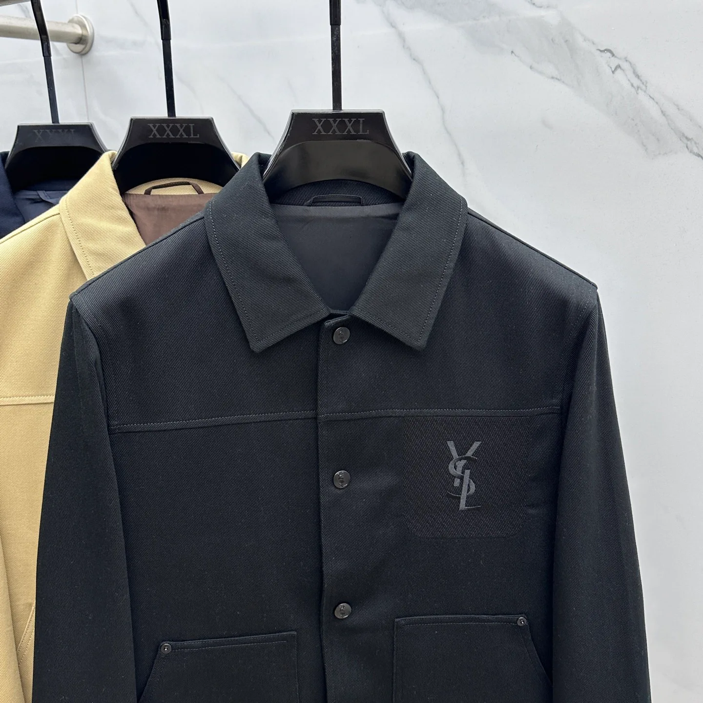 Куртки И Пуховики Мужские Saint Laurent 846068