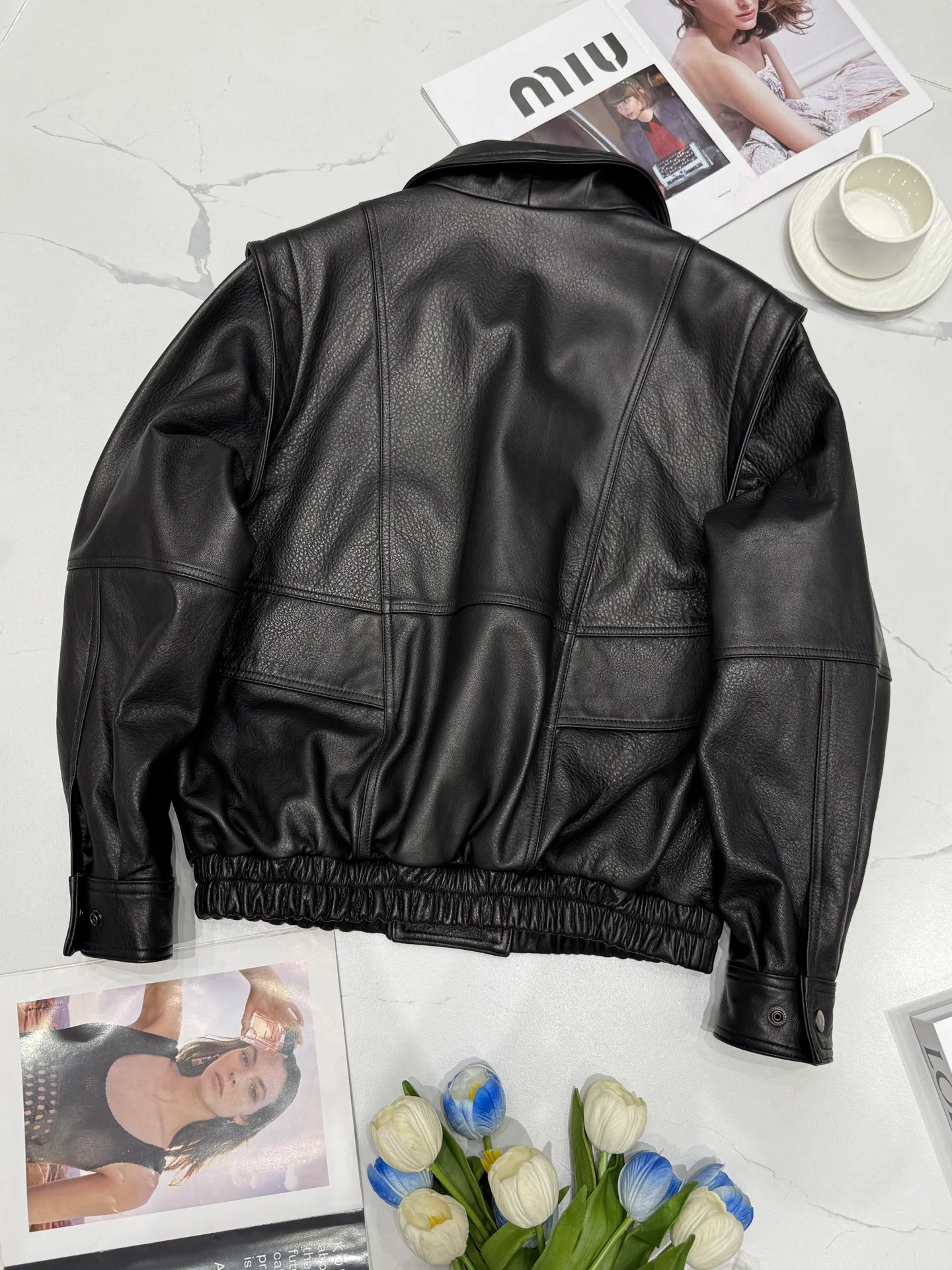 Кожаные Куртки И Дублёнки Женские Saint Laurent 11544762