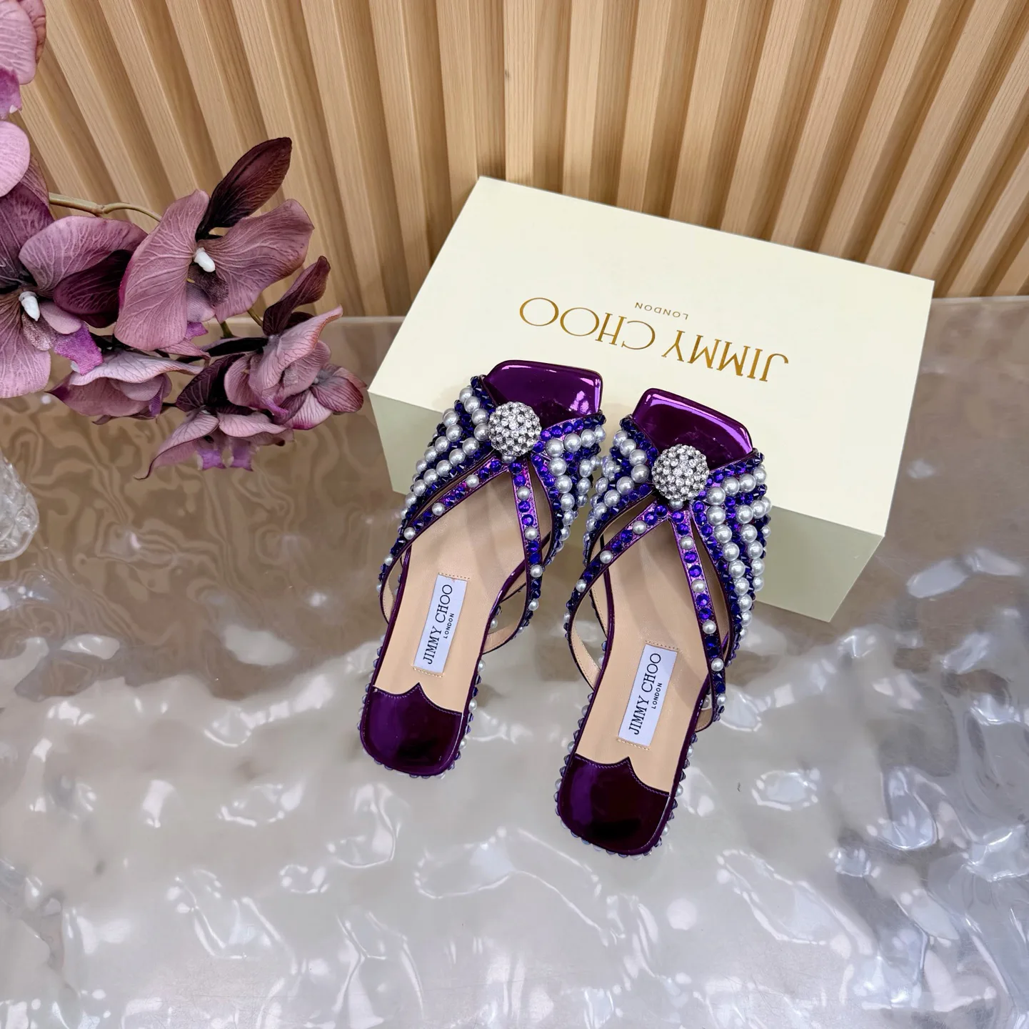 Шлепанцы Женские Jimmy Choo 629221