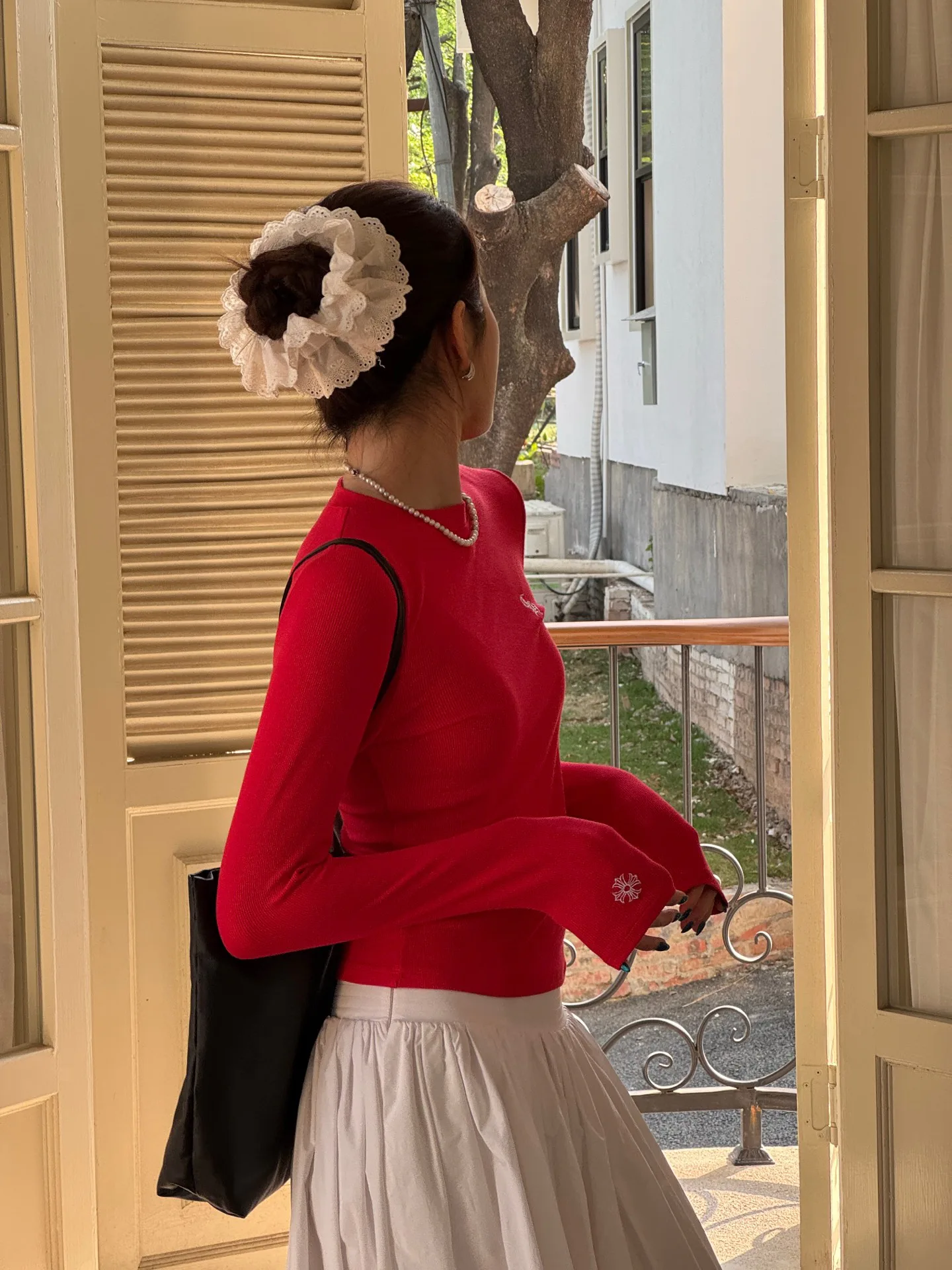 Лонгсливы Женские Chrome Hearts 28803