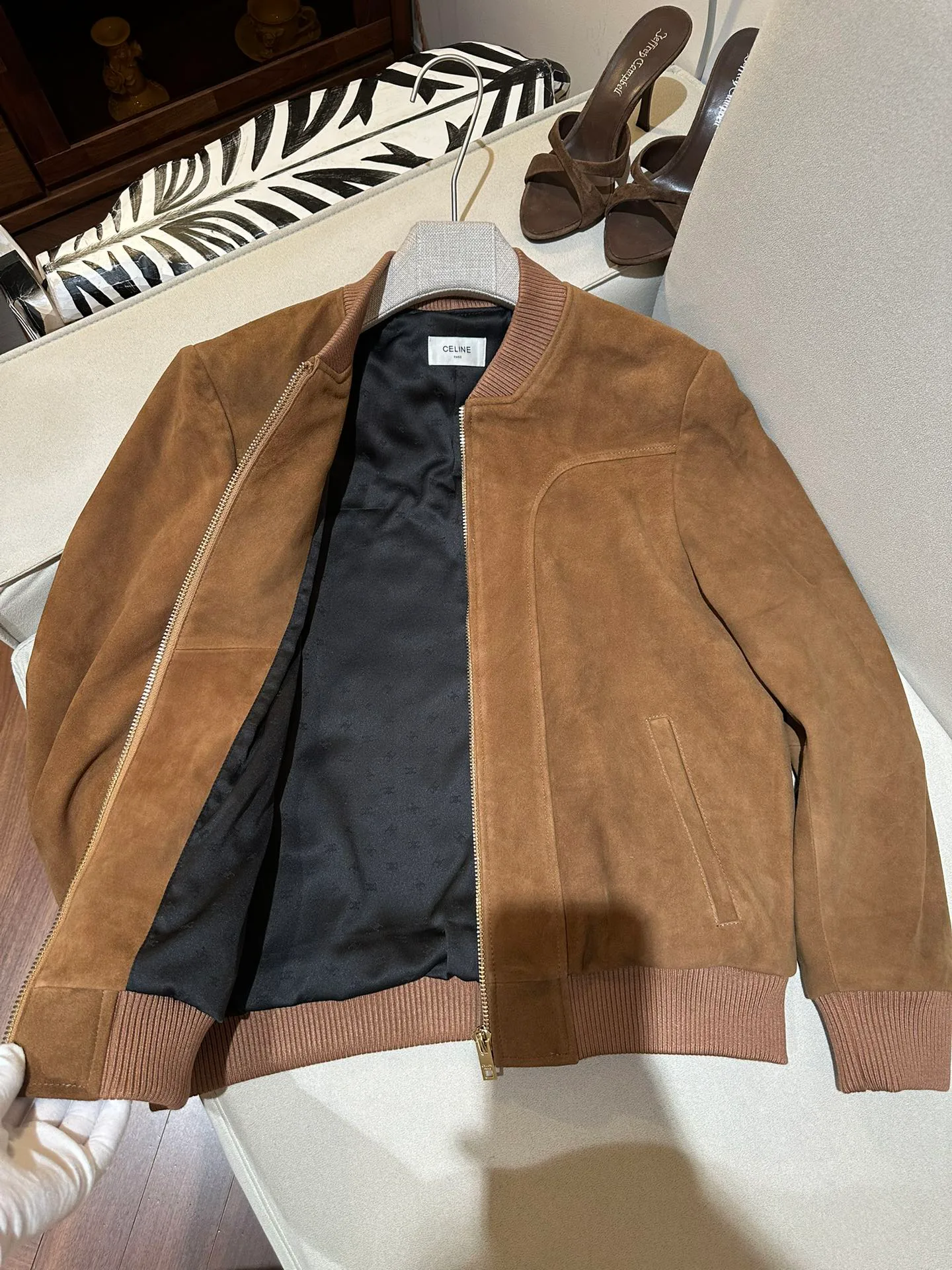 Кожаные Куртки И Дублёнки Женские Celine 13108251