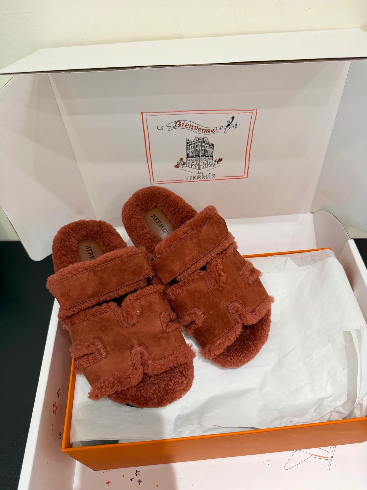 Тапочки Женские Hermes 17956512