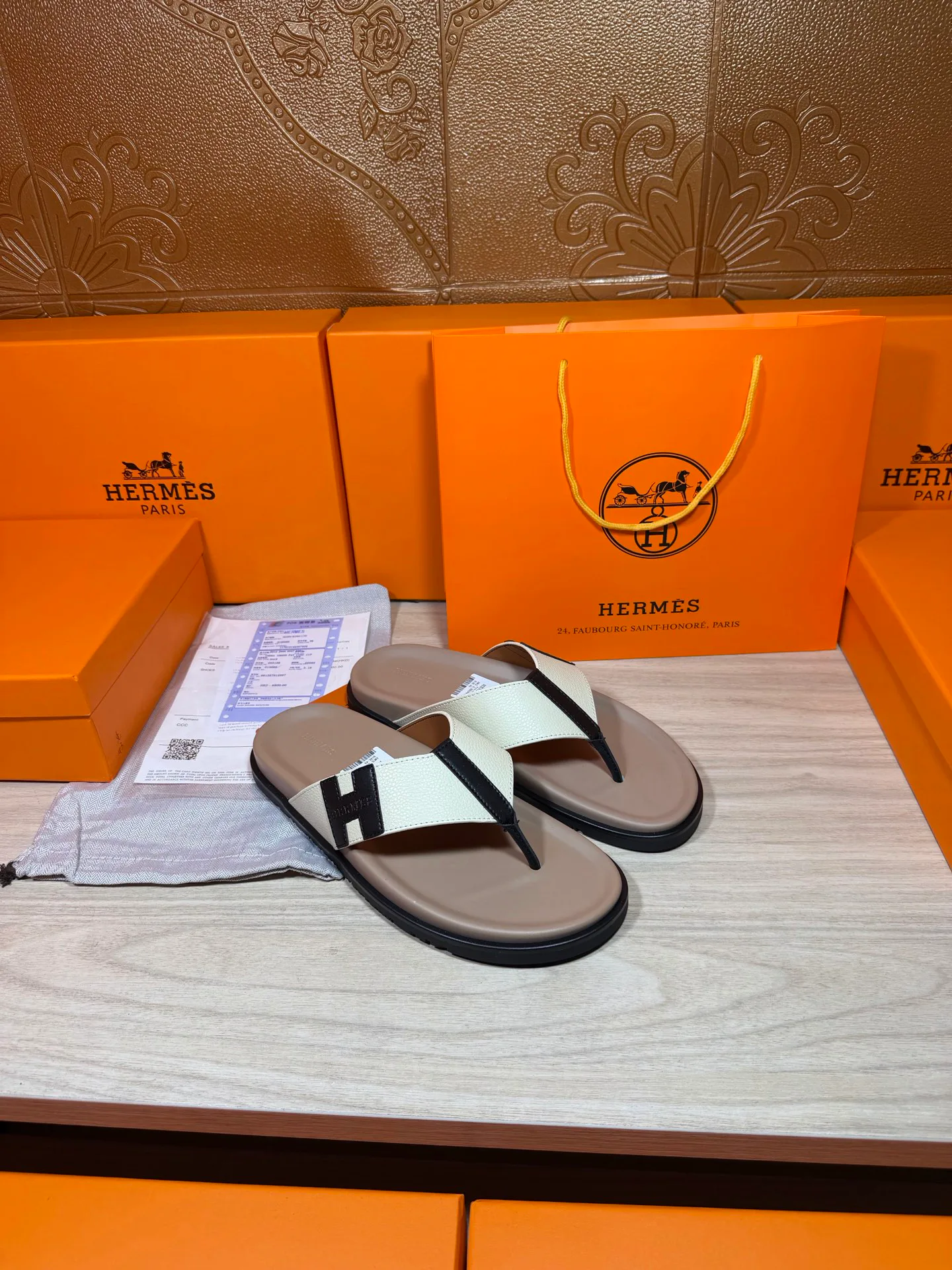 Шлепанцы Мужские Hermes 19414474