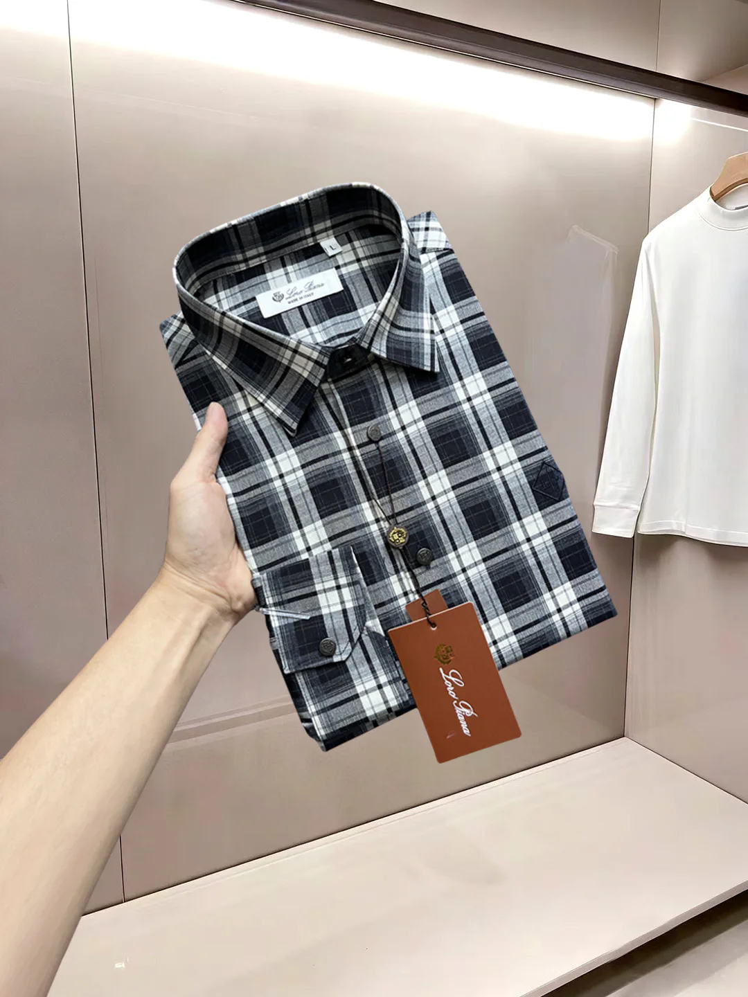 Рубашки Мужские Loro Piana 18834386