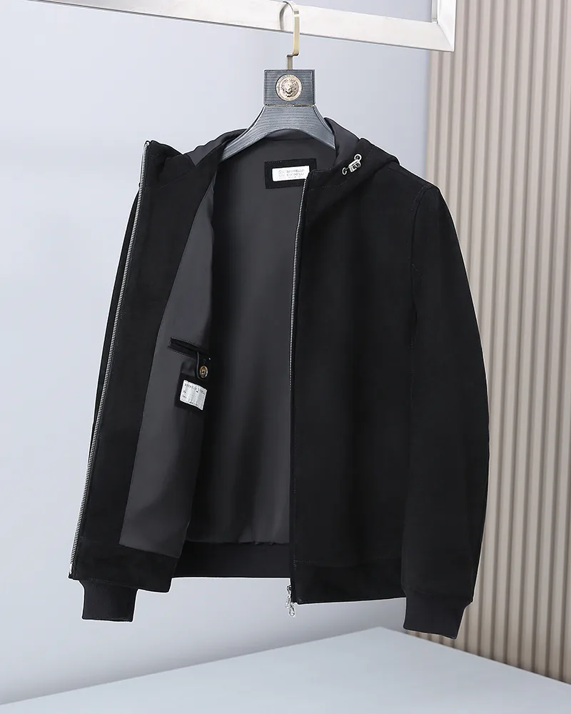 Кожаные Куртки И Дублёнки Мужские Brunello Cucinelli 5405402
