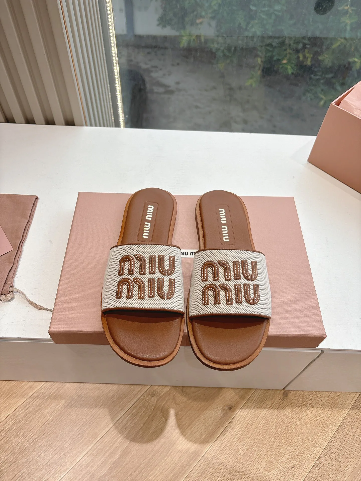 Шлепанцы Женские Miu Miu 12715027