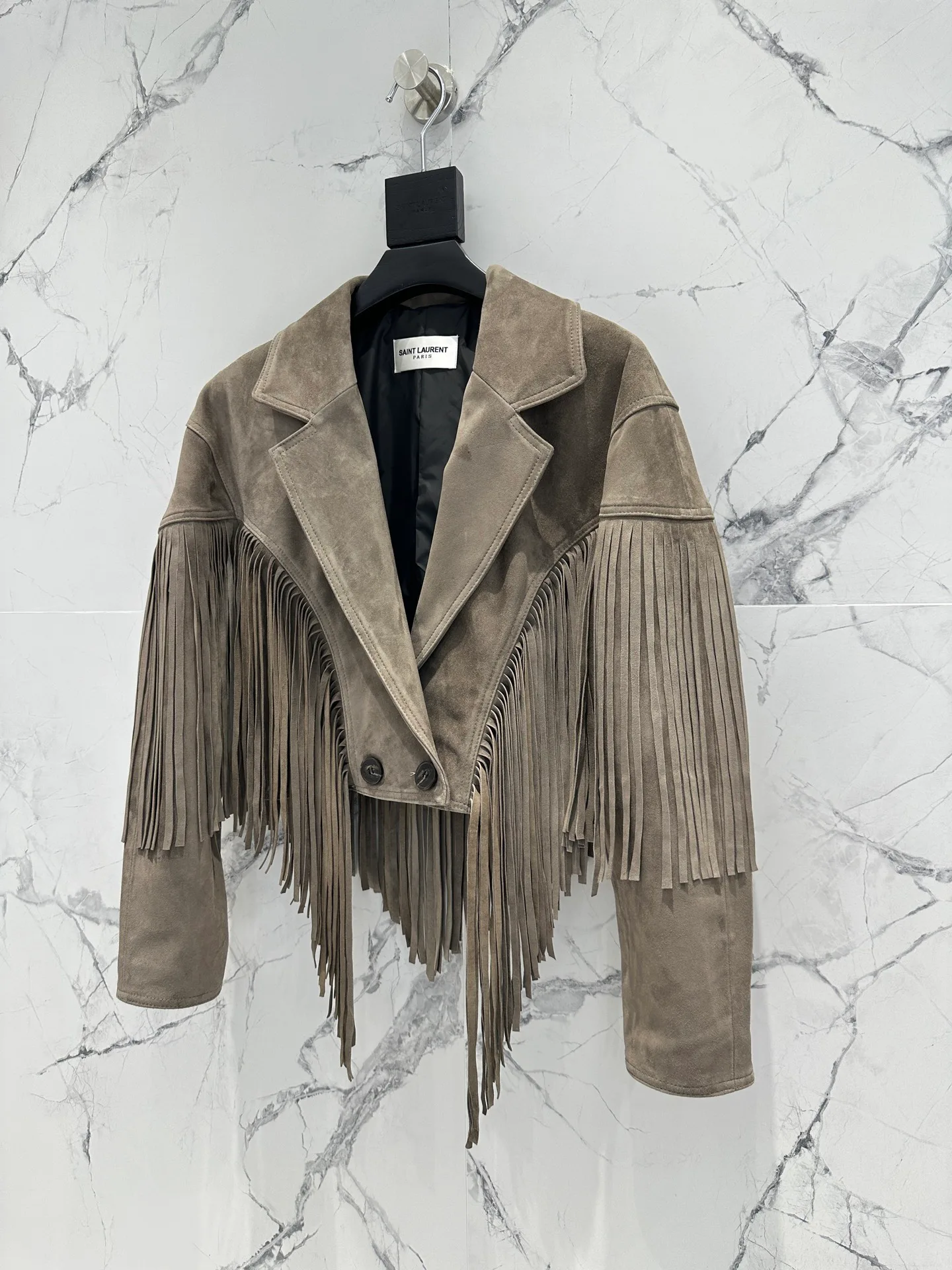 Кожаные Куртки И Дублёнки Женские Saint Laurent 12957018