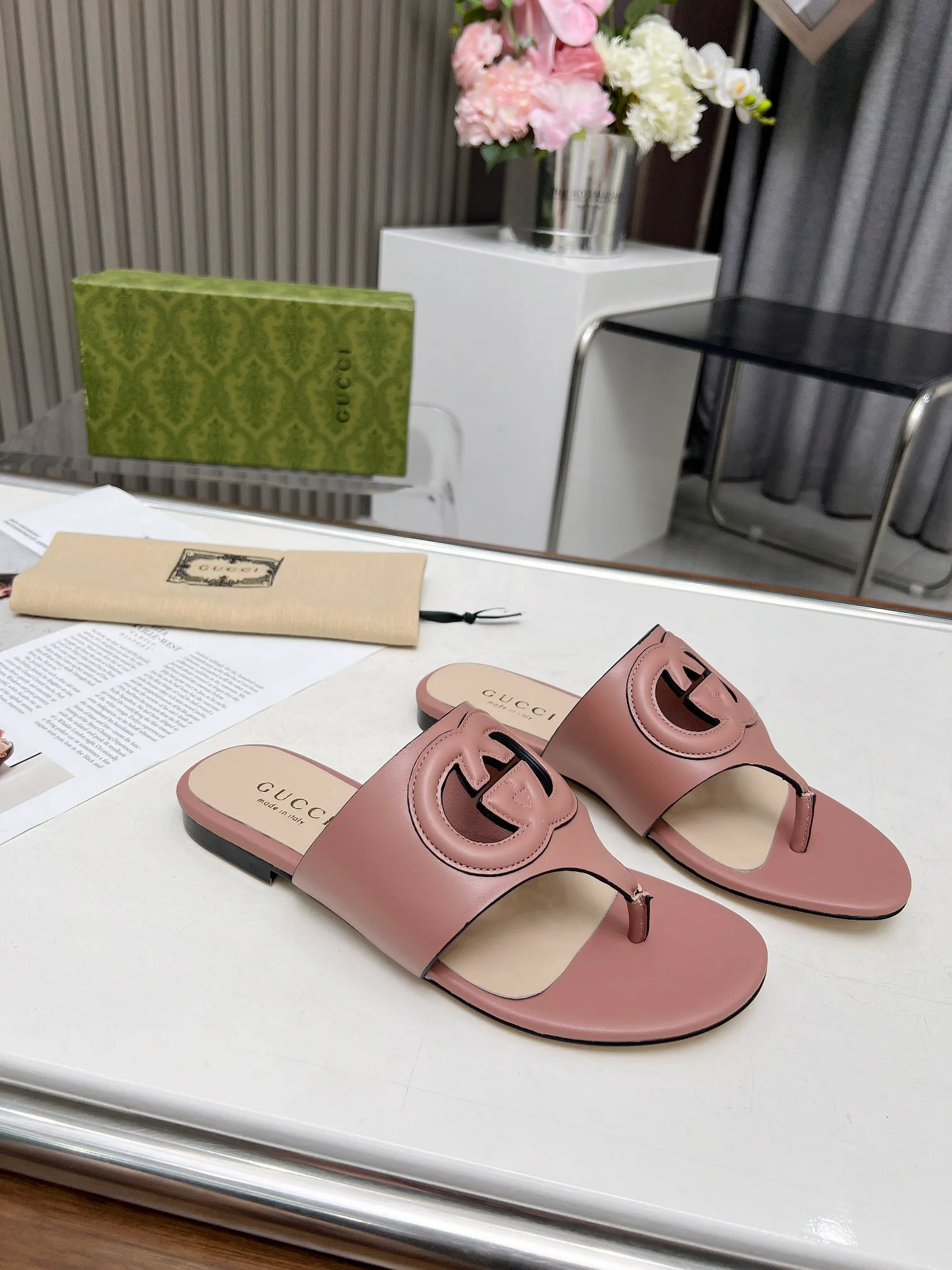 Шлепанцы Женские Gucci 17480