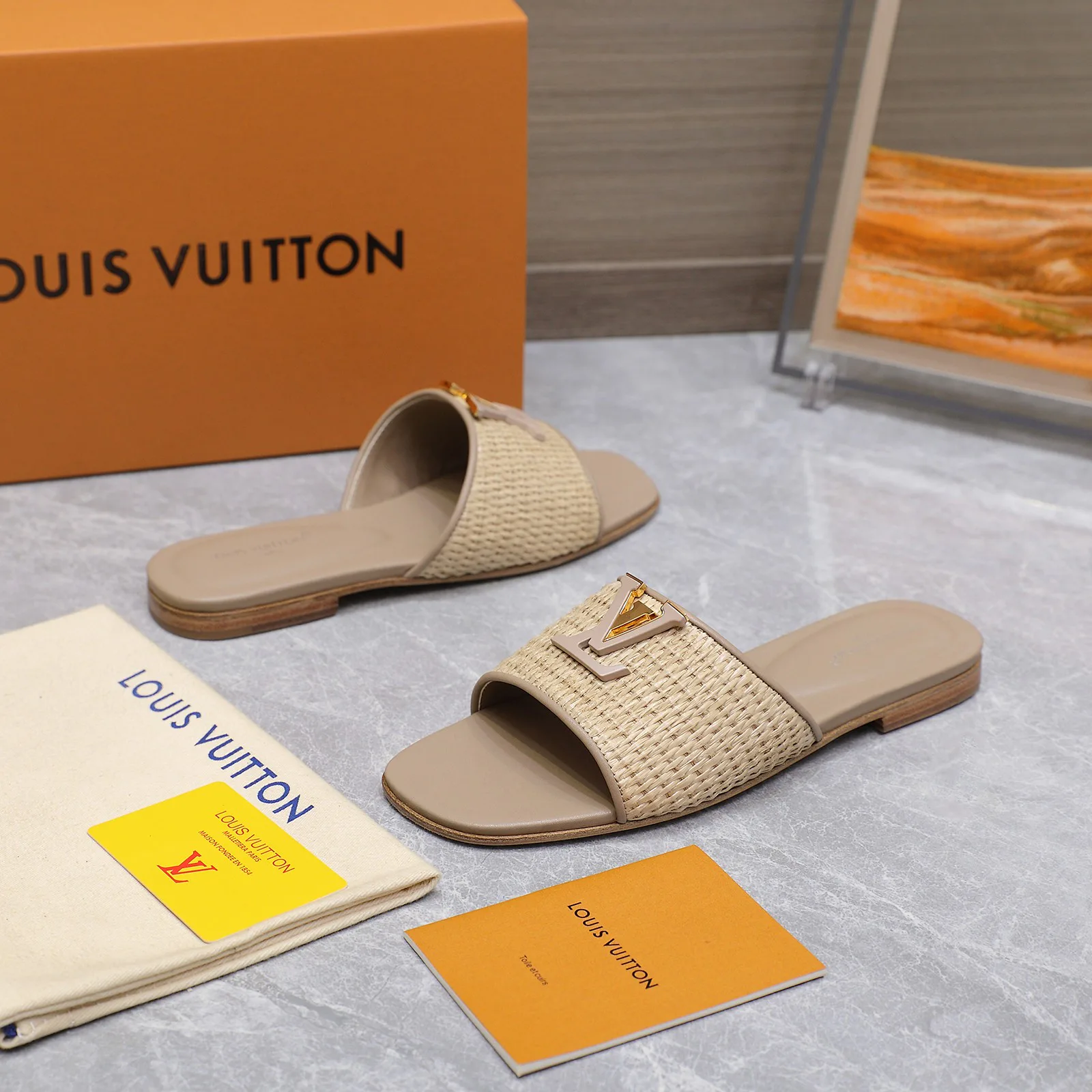 Шлепанцы Женские Louis Vuitton 491979