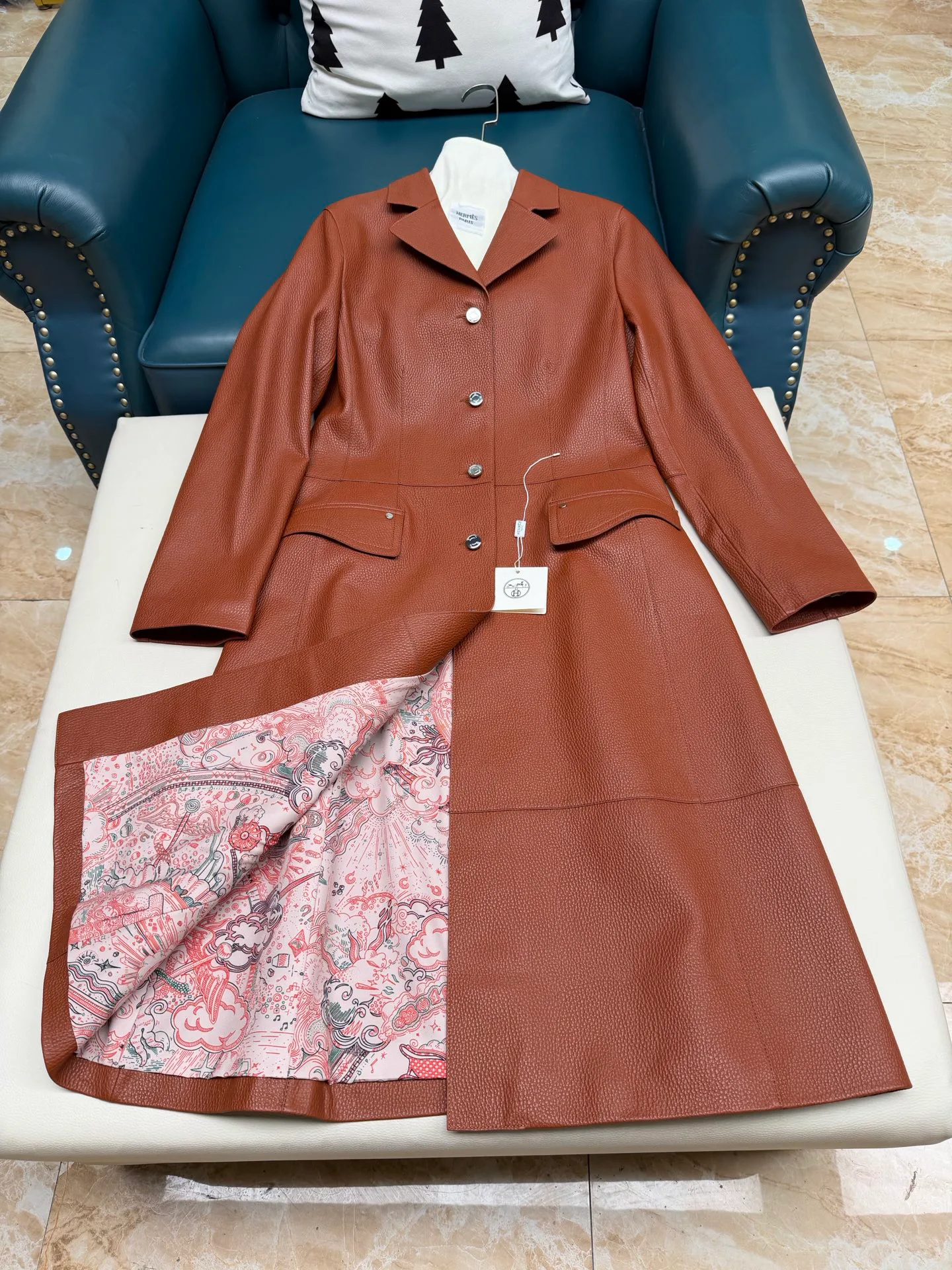 Кожаные Куртки И Дублёнки Женские Hermes 19333120
