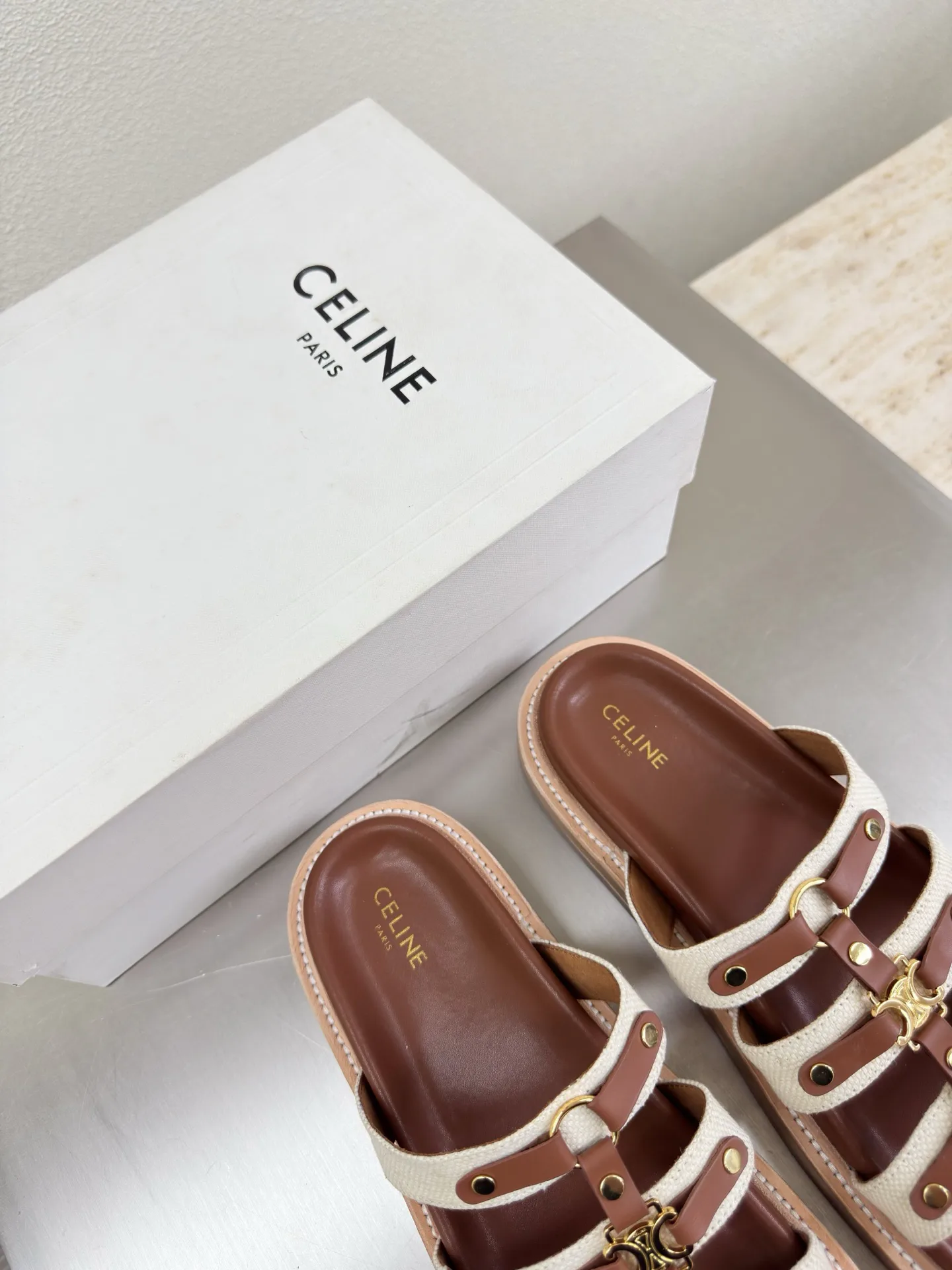 Шлепанцы Женские Celine 5084459