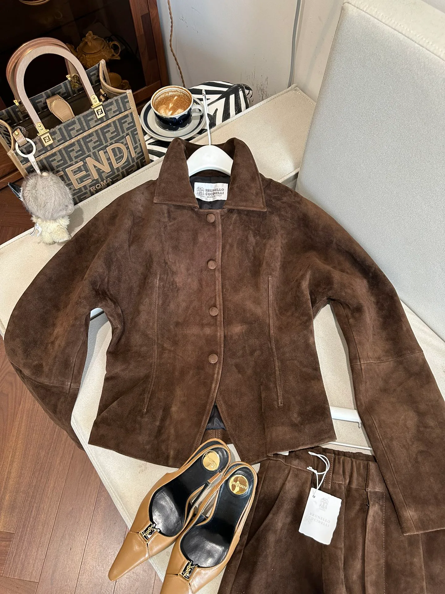 Кожаные Куртки И Дублёнки Женские Brunello Cucinelli 5279911