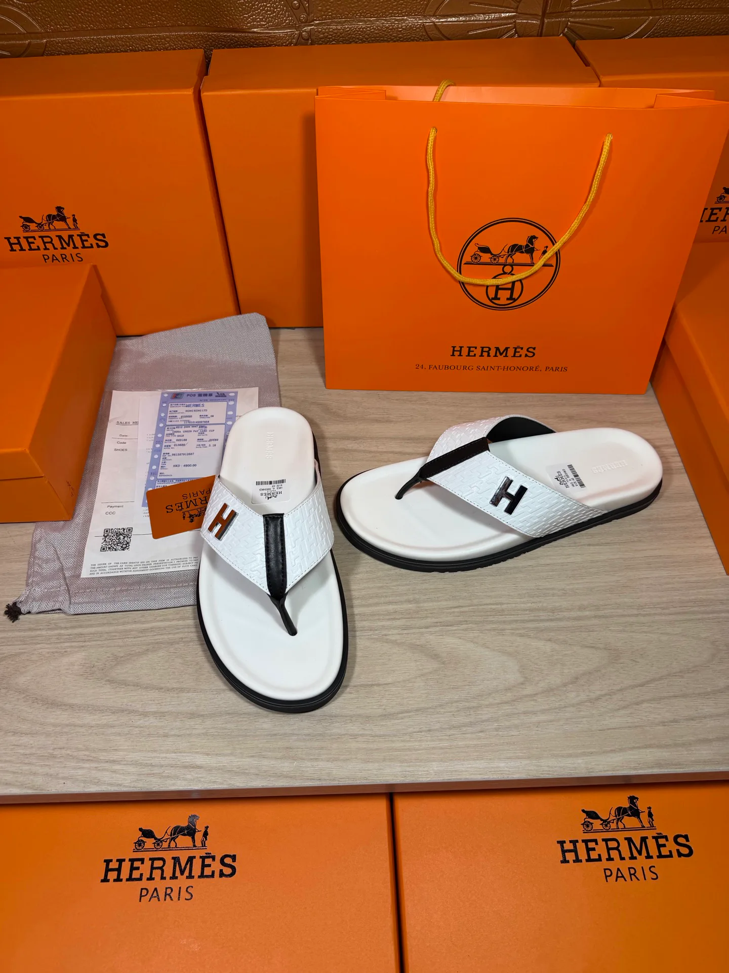 Шлепанцы Мужские Hermes 19414492