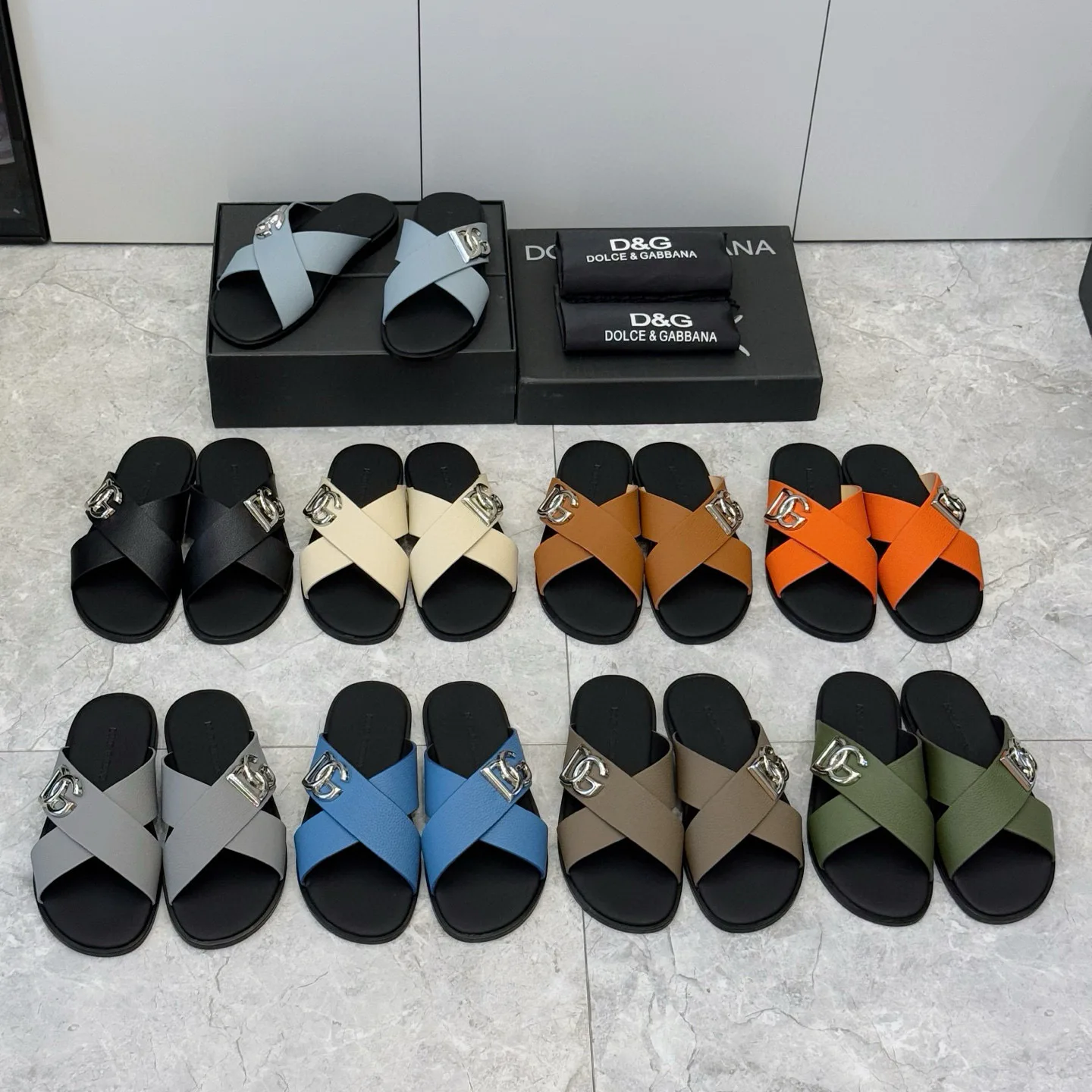 Шлепанцы Мужские Dolce & Gabbana 67384