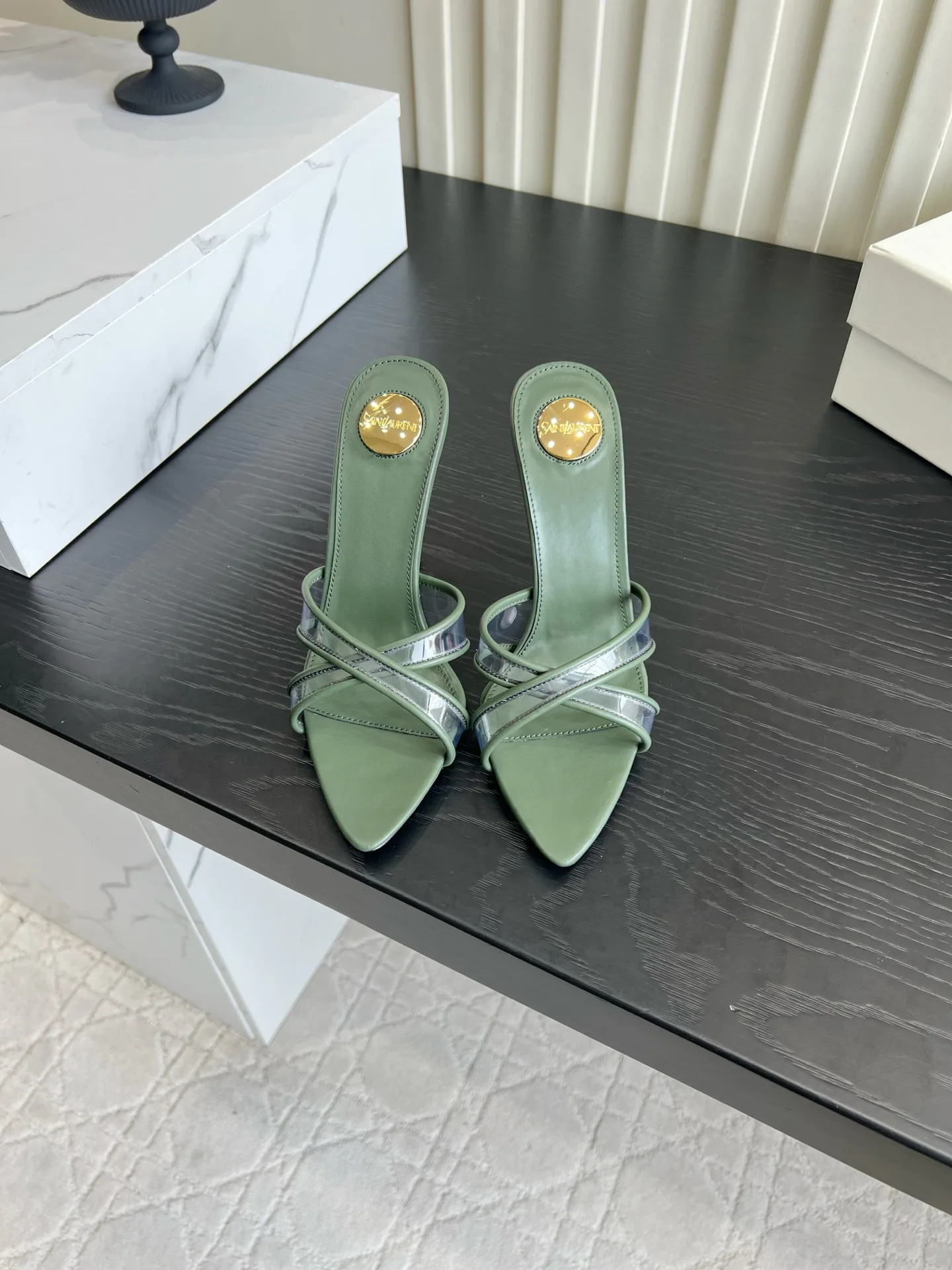 Босоножки Женские Saint Laurent 18614251