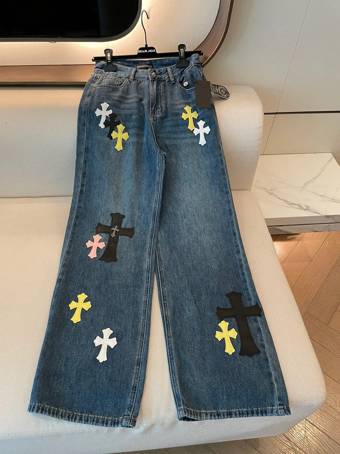 Джинсы Женские Chrome Hearts 4929763
