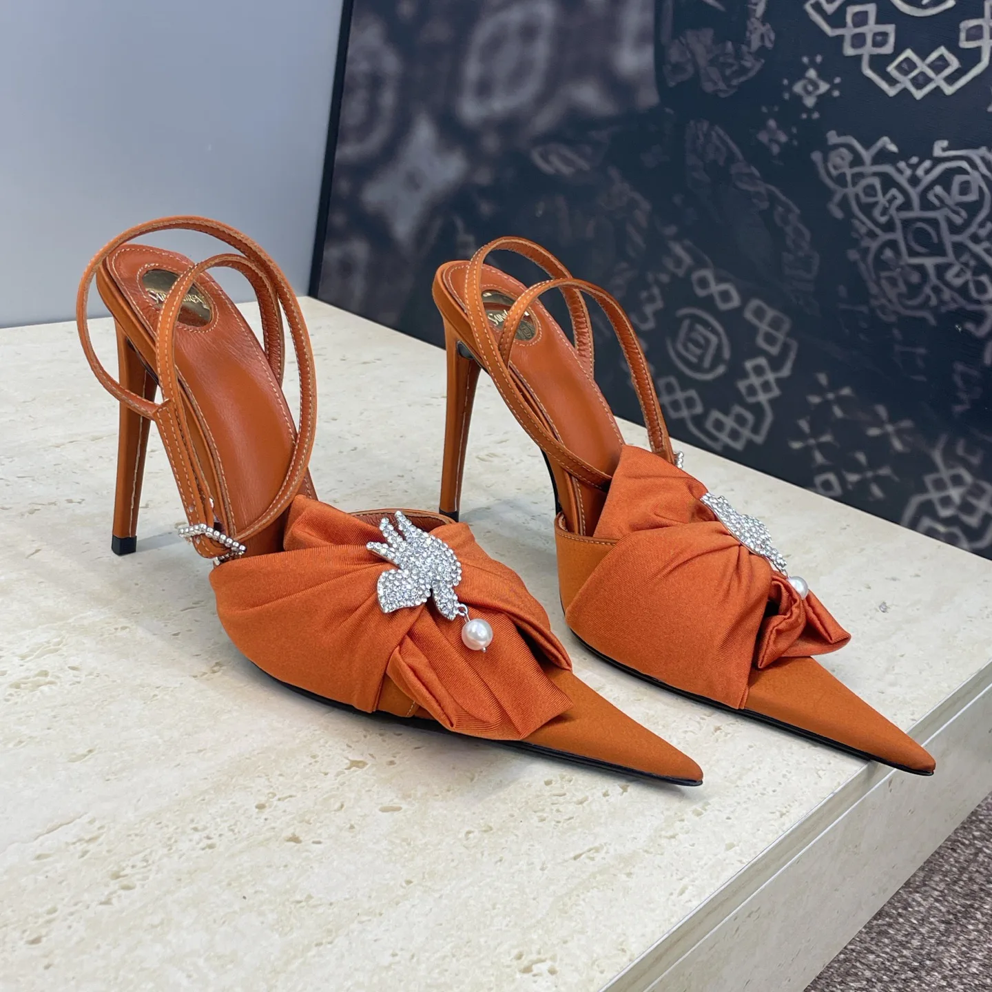 Босоножки Женские Saint Laurent 3009070