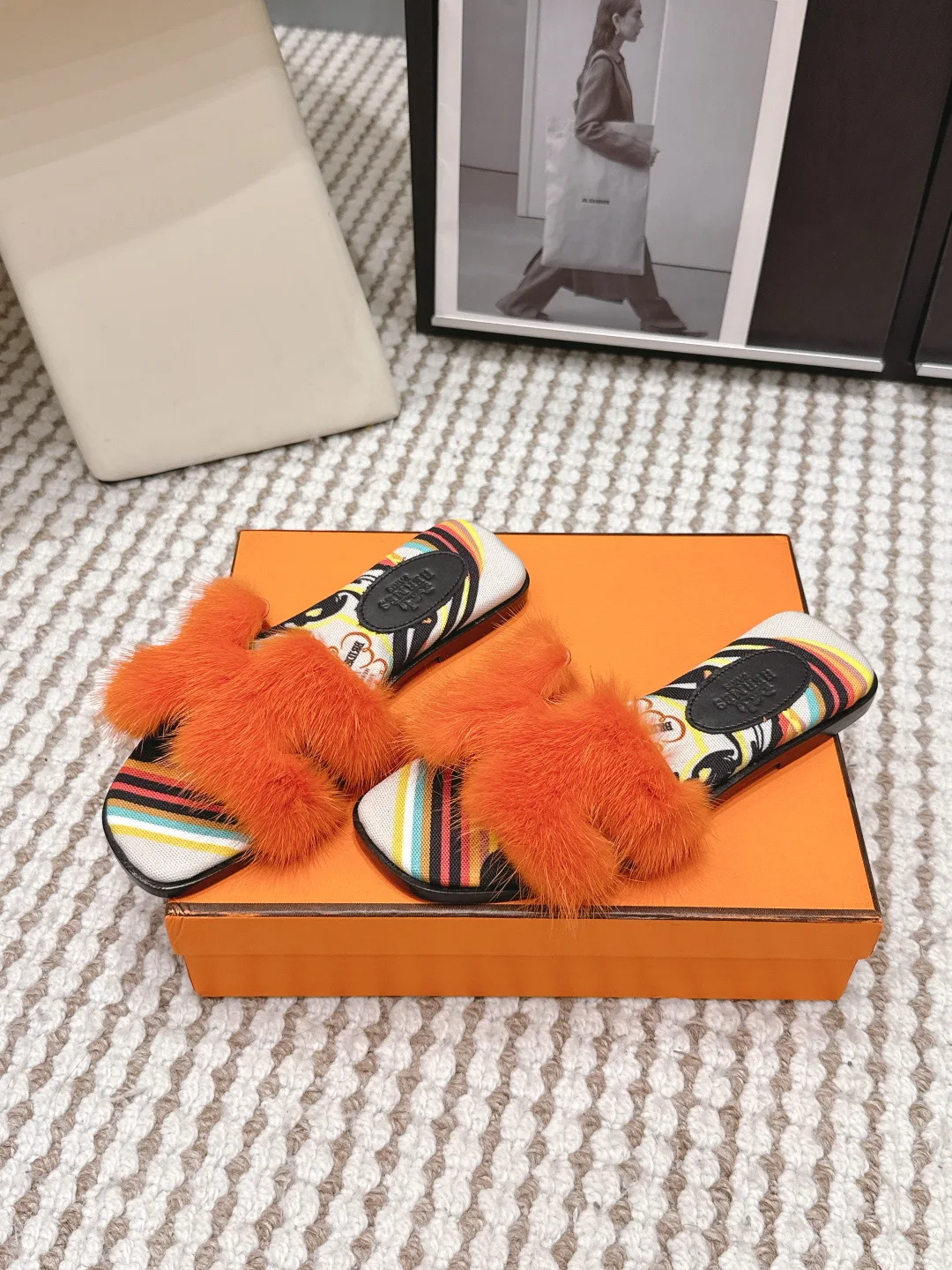 Тапочки Женские Hermes 12859265