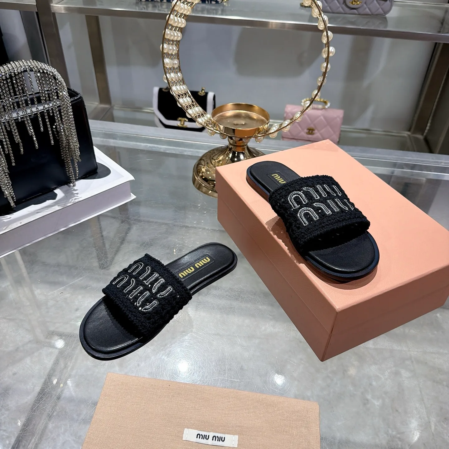 Шлепанцы Женские Miu Miu 16953021