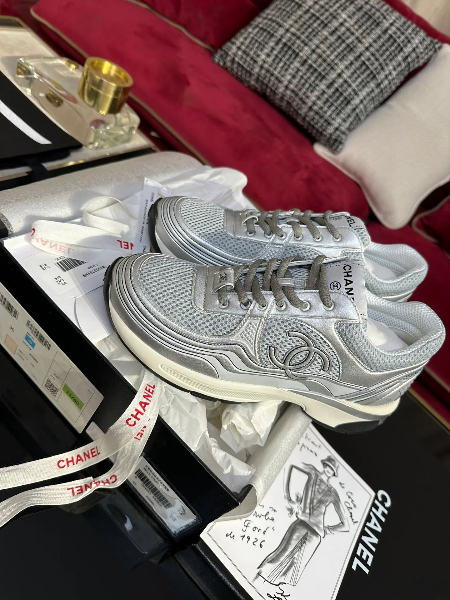 Кроссовки Женские Chanel 401214