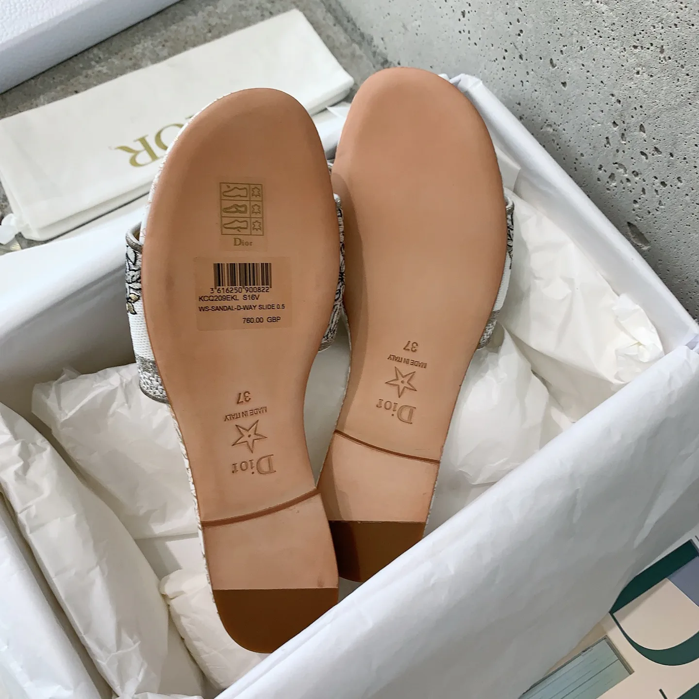 Шлепанцы Женские Christian Dior 32690