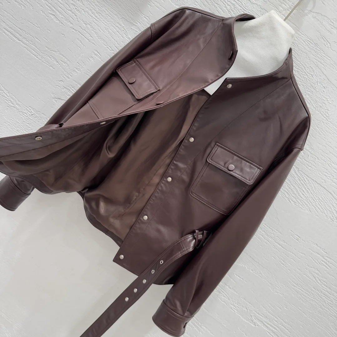 Кожаные Куртки И Дублёнки Женские Saint Laurent 5066099