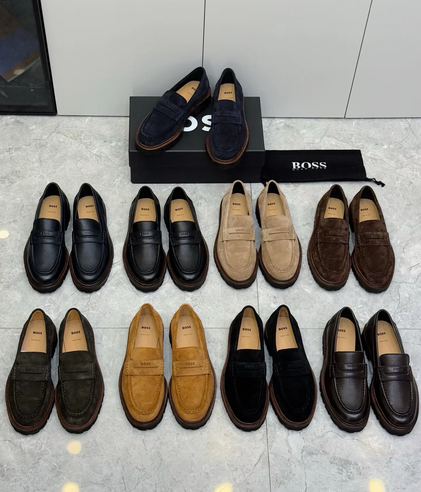 Лоферы Мужские Hugo Boss 558046