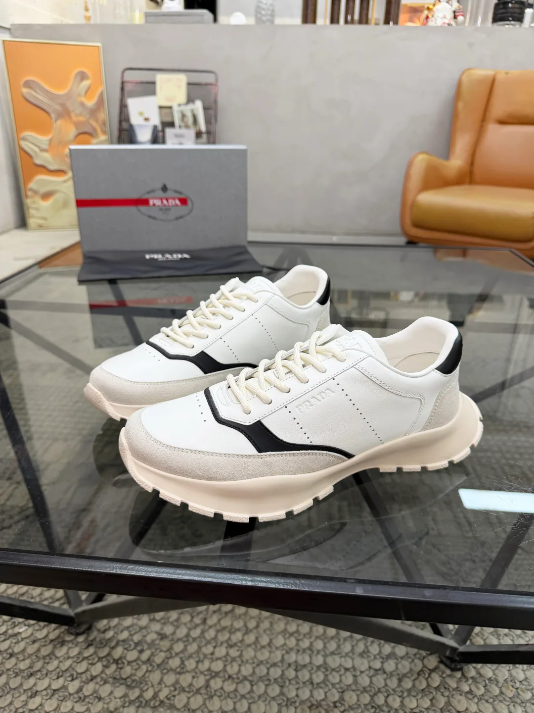 Кроссовки Мужские Prada 18346449