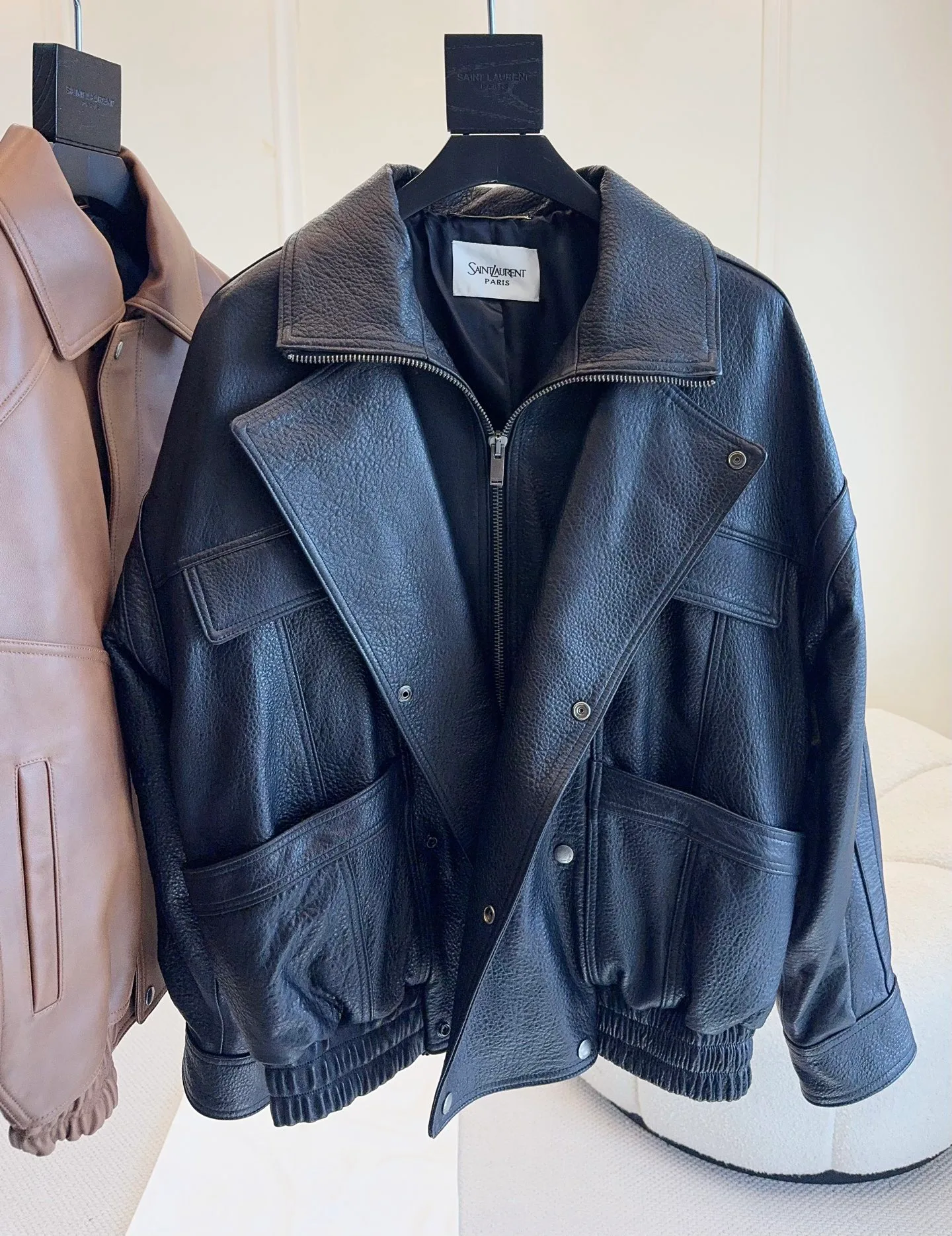 Куртки И Пуховики Женские Saint Laurent 236379