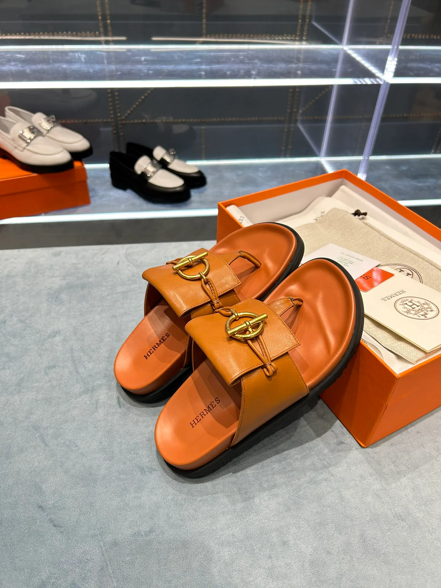 Шлепанцы Женские Hermes 23628