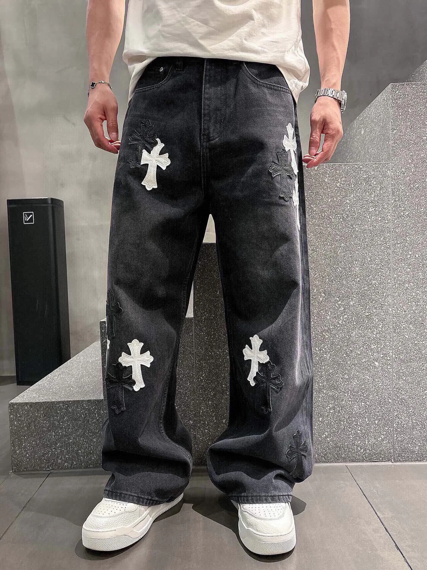 Джинсы Мужские Chrome Hearts 24811