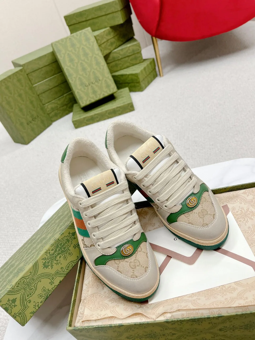Кеды Женские Gucci 4784294