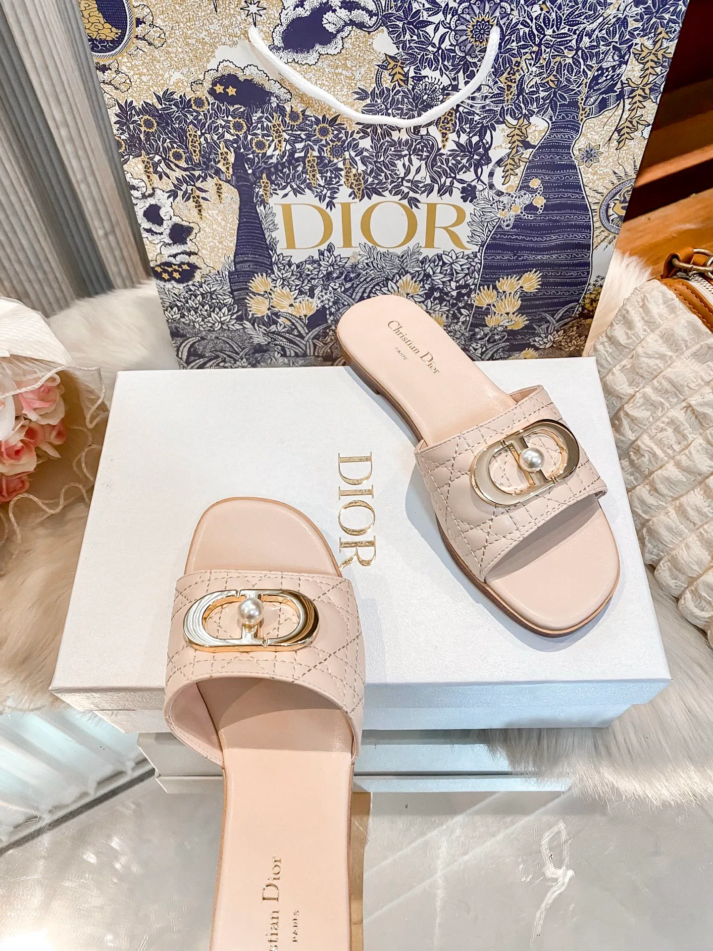 Шлепанцы Женские Christian Dior 12208676