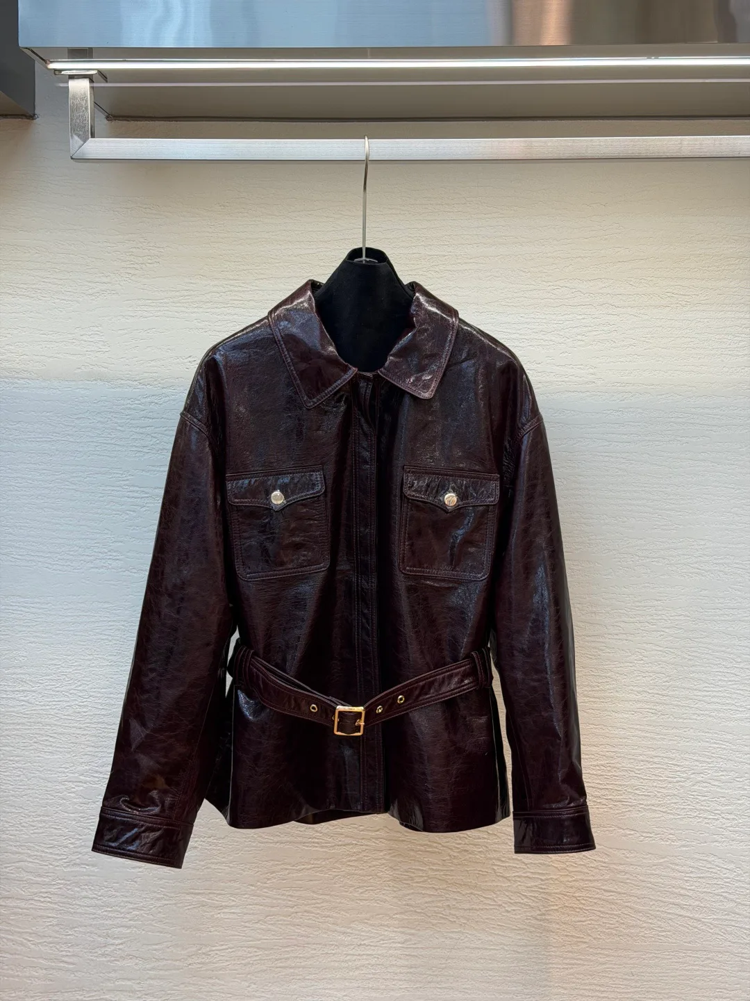 Кожаные Куртки И Дублёнки Женские Saint Laurent 18714427