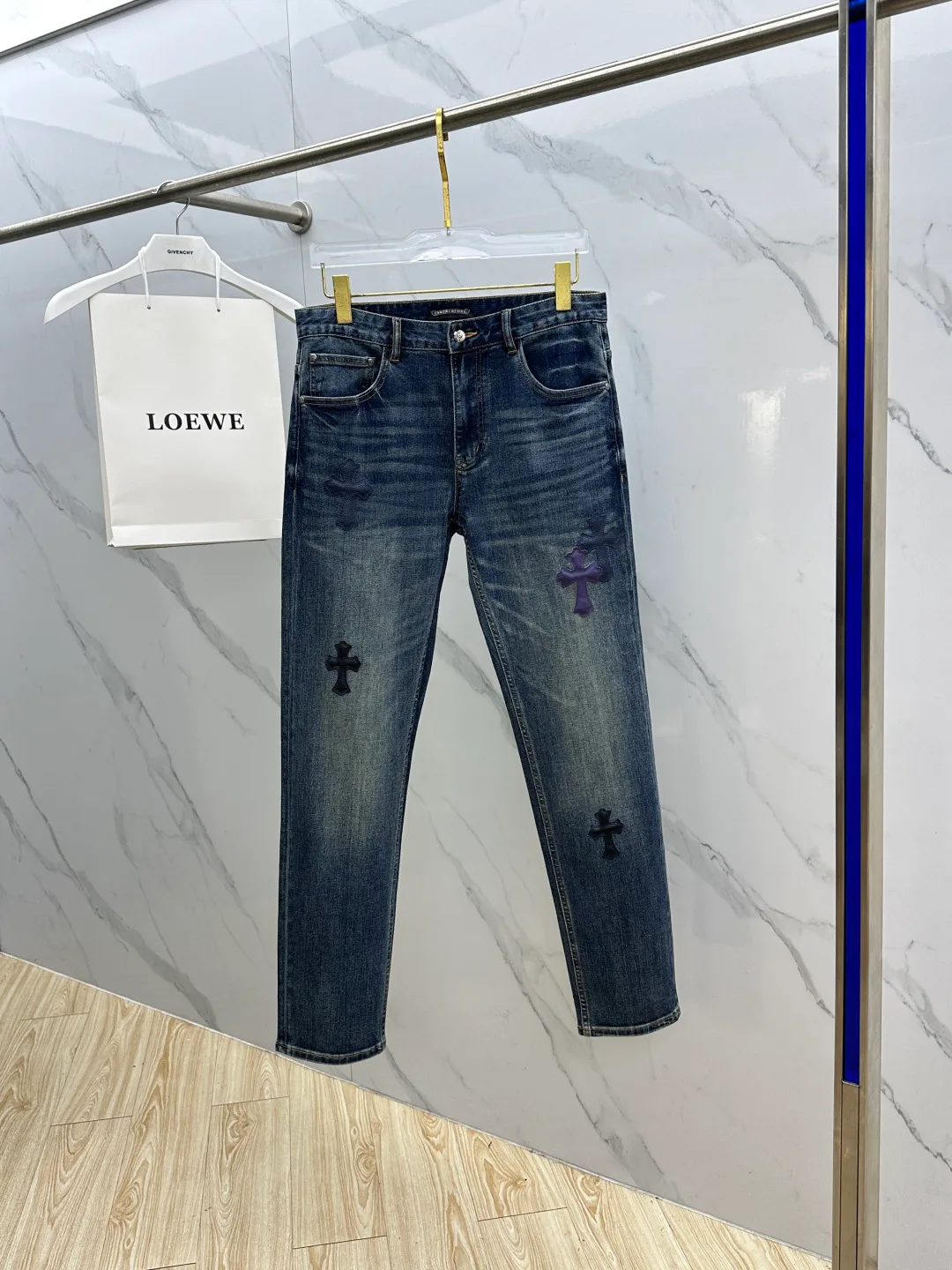 Джинсы Мужские Chrome Hearts 18596900