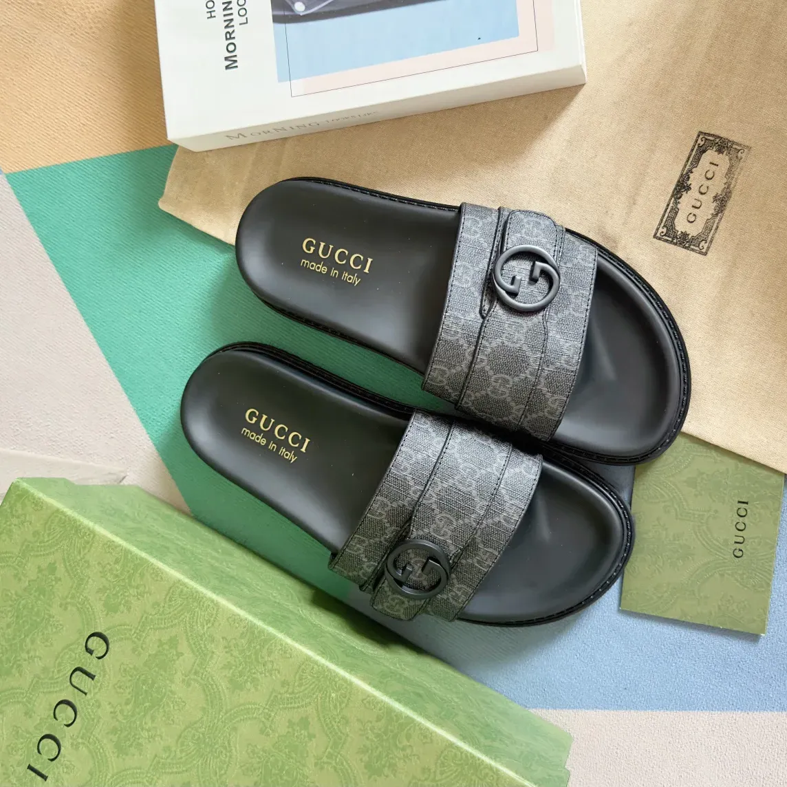 Шлепанцы Женские Gucci 45970