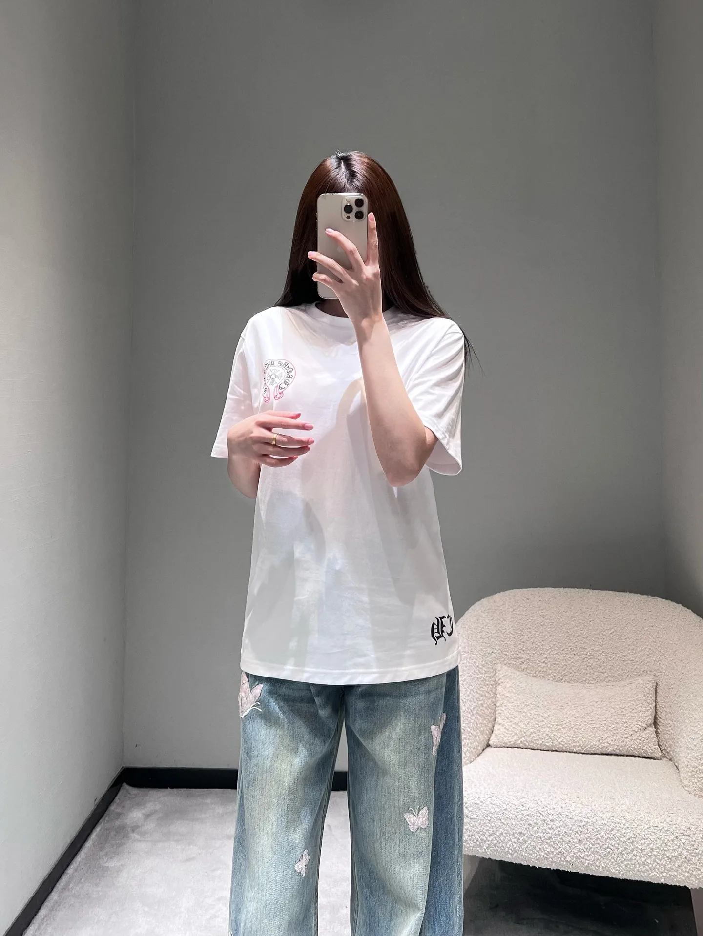 Футболки Женские Chrome Hearts 2707858