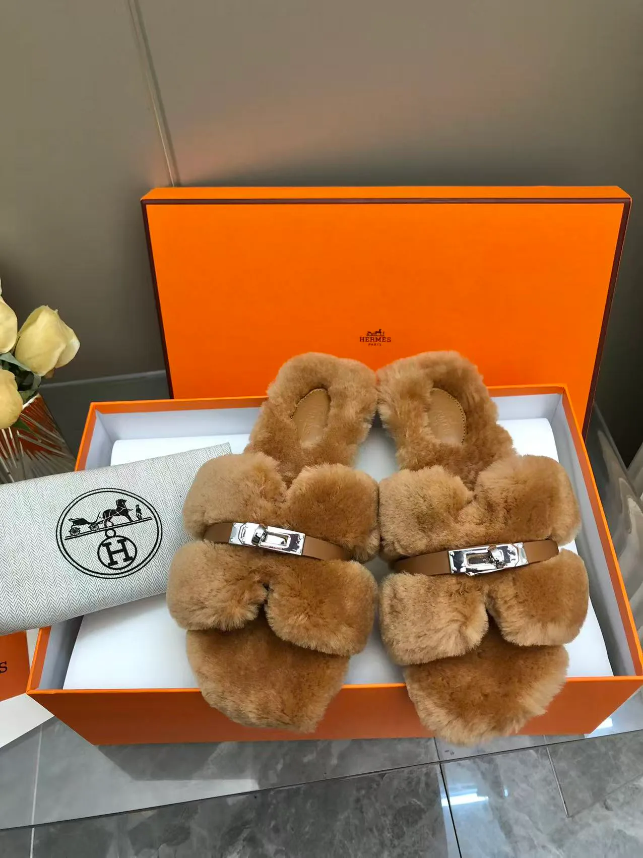 Тапочки Женские Hermes 234115