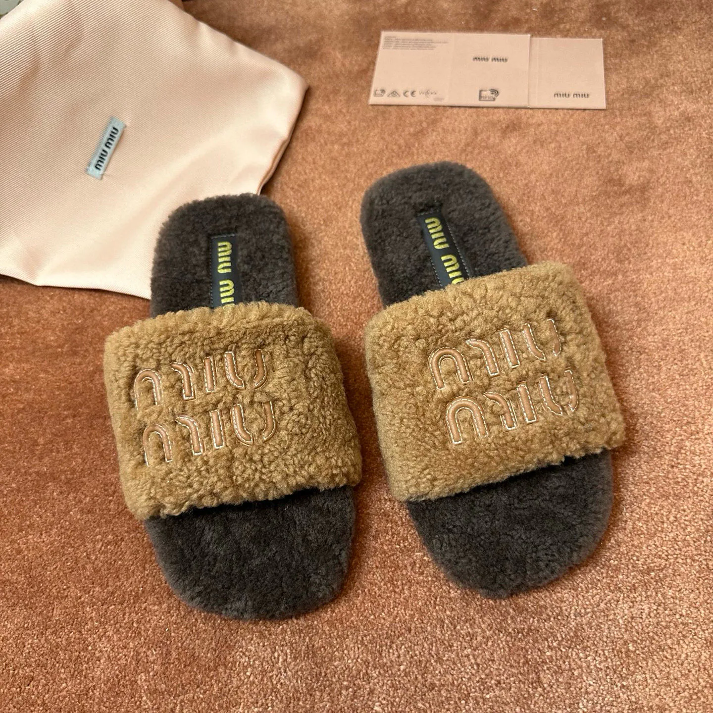 Тапочки Женские Miu Miu 698135